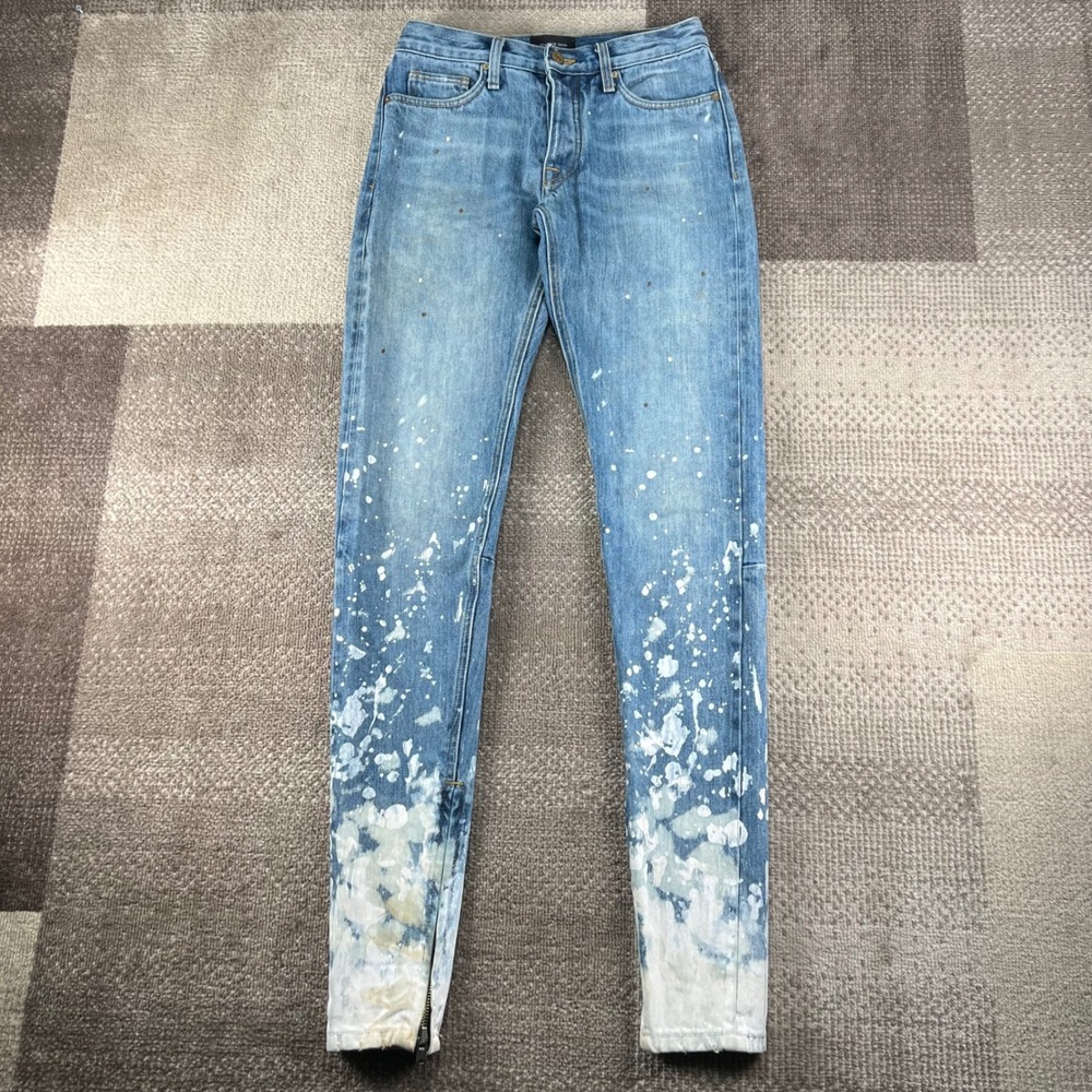 Fear Of God Fifth Collection Selvedge Painters Paint Splatter Jeans Mens Size 28
